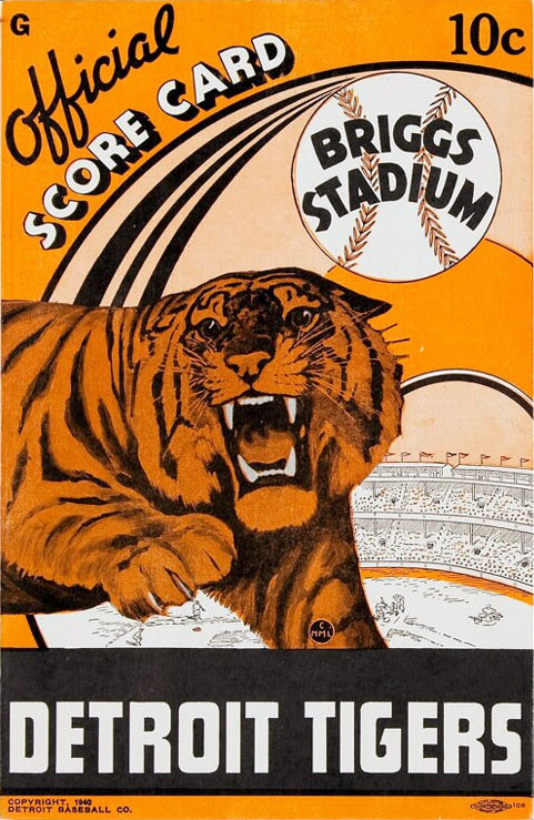 MLB Program: Detroit Tigers (1940) | SportsPaper.info