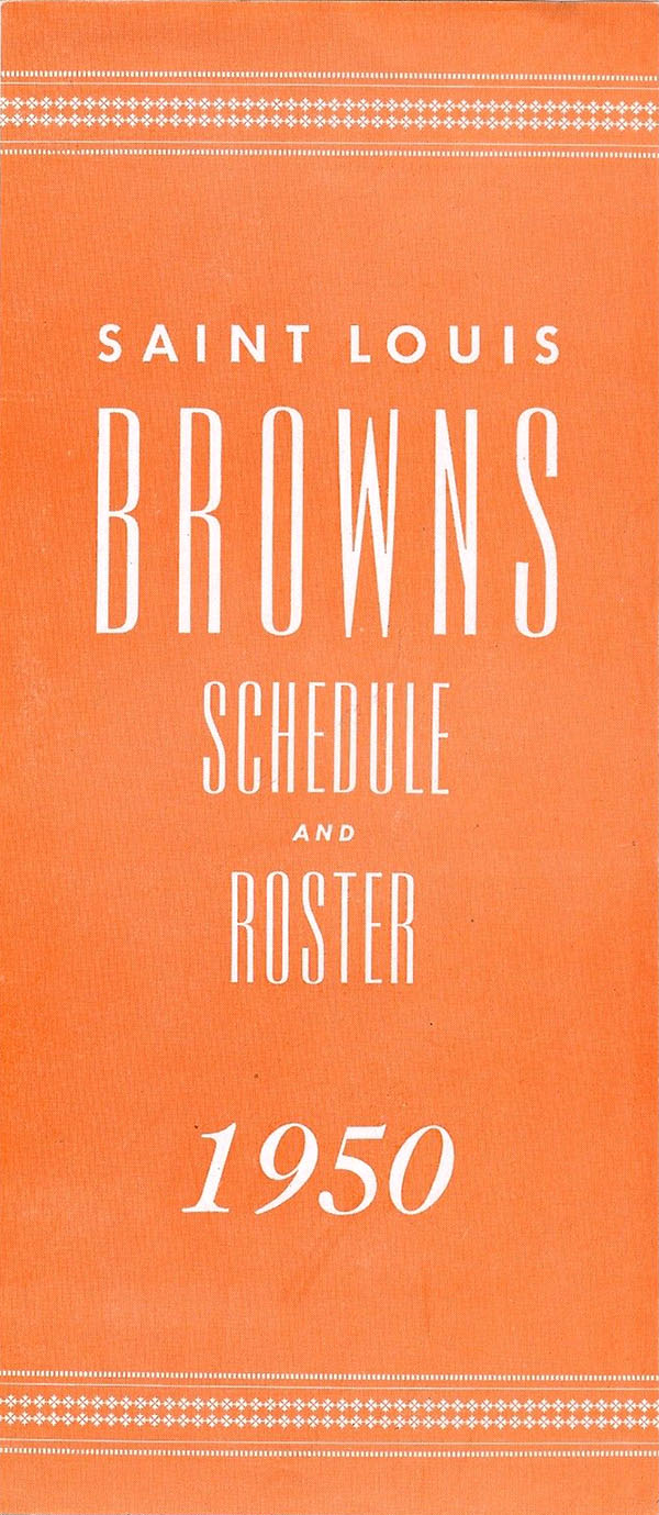 MLB Media Guide: St. Louis Browns (1950) | SportsPaper.info