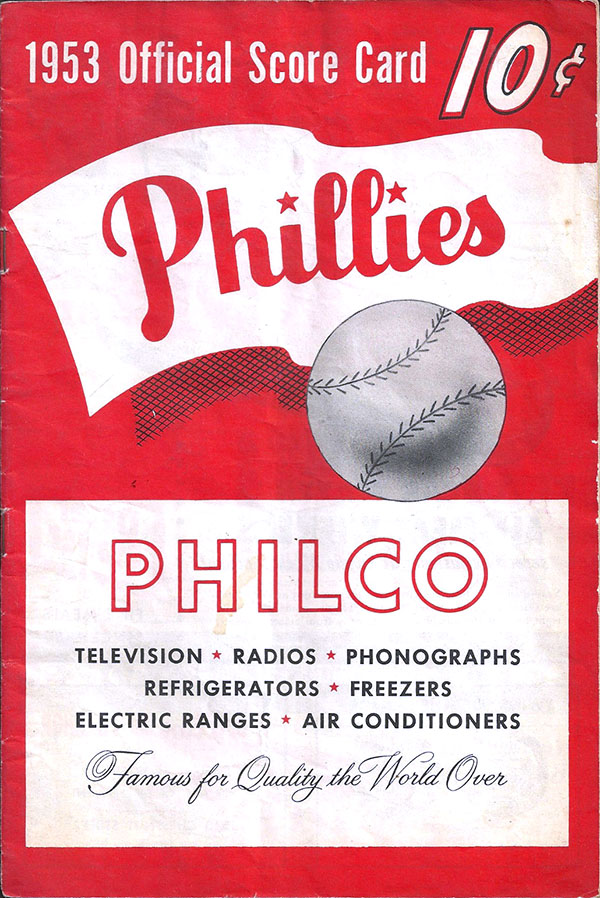 MLB Program Philadelphia Phillies (1953) SportsPaper.info