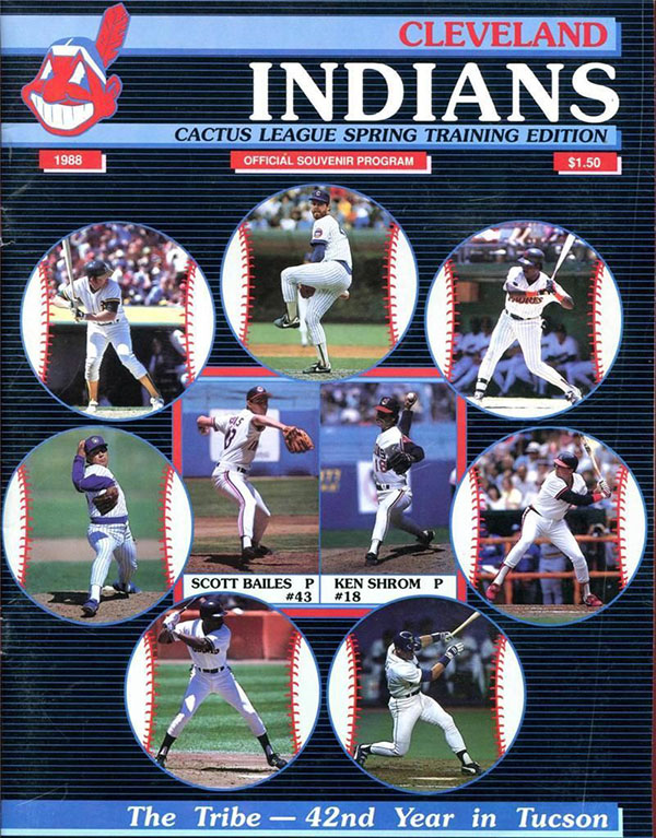 MLB Spring Training Program: Cleveland Indians (1988) | SportsPaper.info