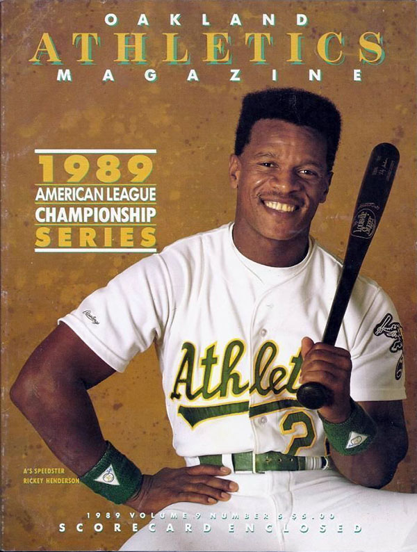 Mlb Alcs Program Oakland Athletics 1989 Sportspaper Info