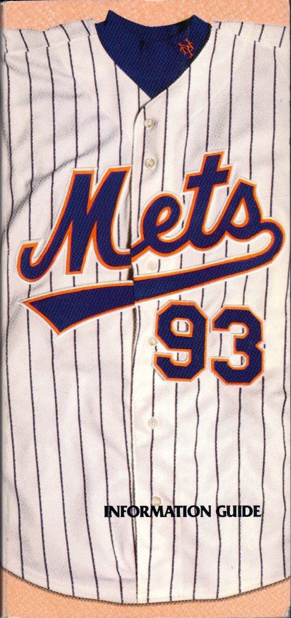 1992 New York Mets Media Guide Book 1992 NEW YOK METS Infomation