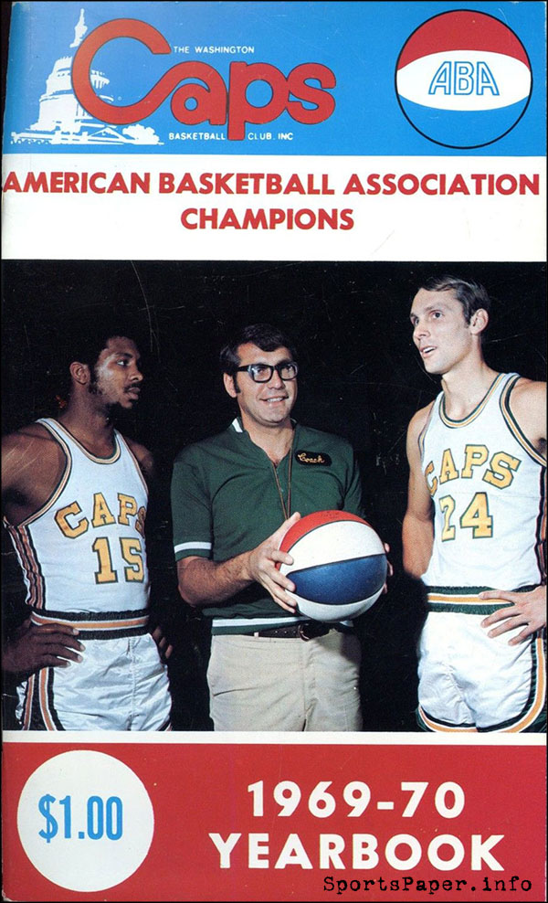 ABA Media Guide: Washington Caps (1969-70)