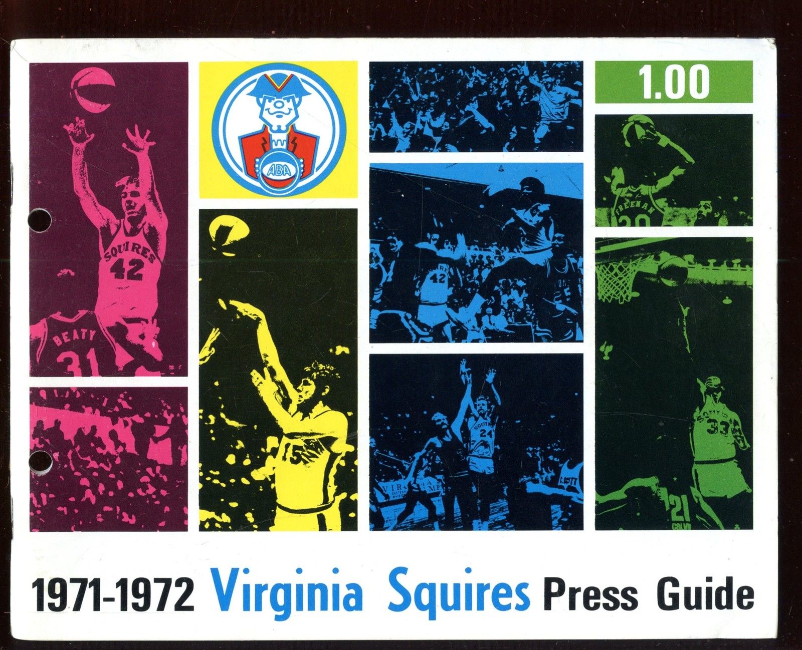 ABA Media Guide: Virginia Squires (1971-72)