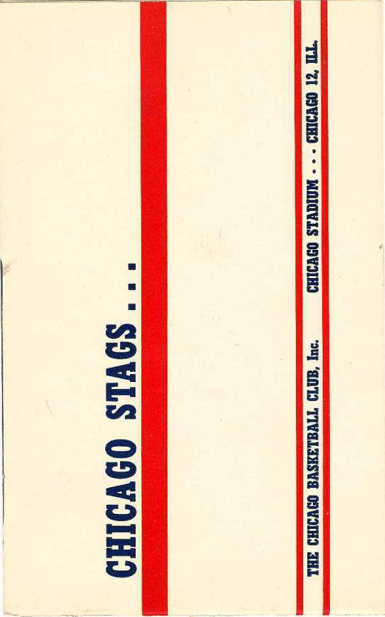 BAA Media Guide: Chicago Stags (1947-48)