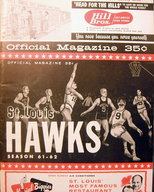 NBA Program: St. Louis Hawks (1961-62)