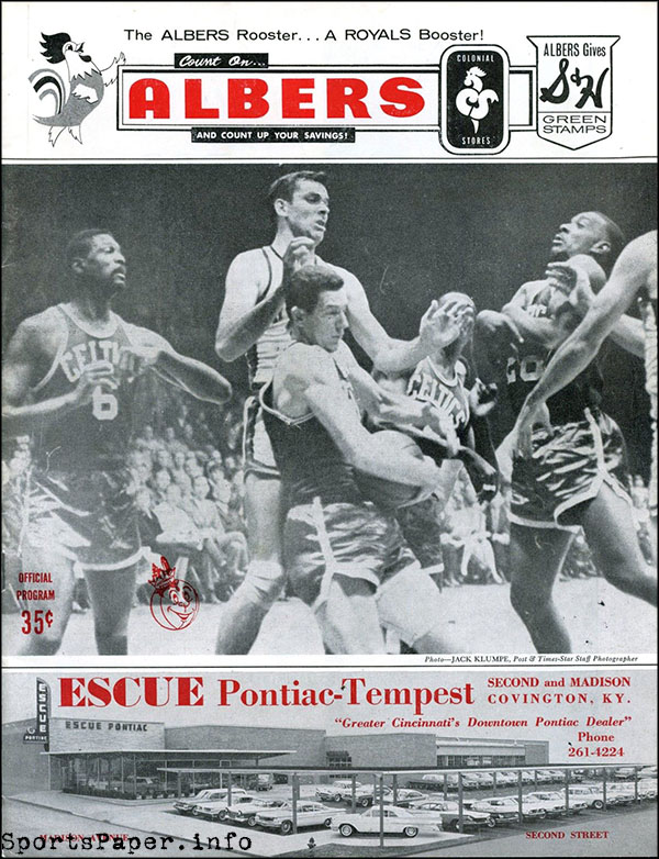 NBA Program Cincinnati Royals (196566) SportsPaper.info