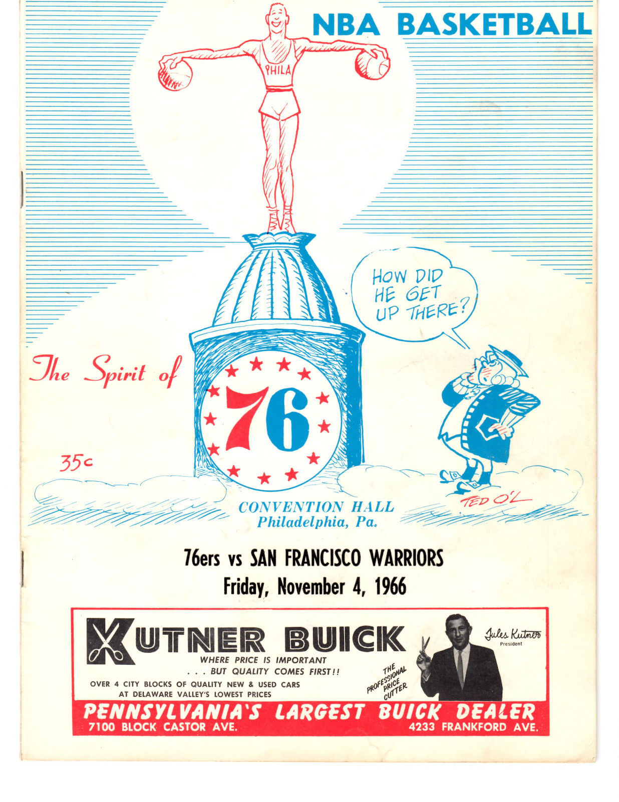 NBA Program: Philadelphia 76ers (1966-67)