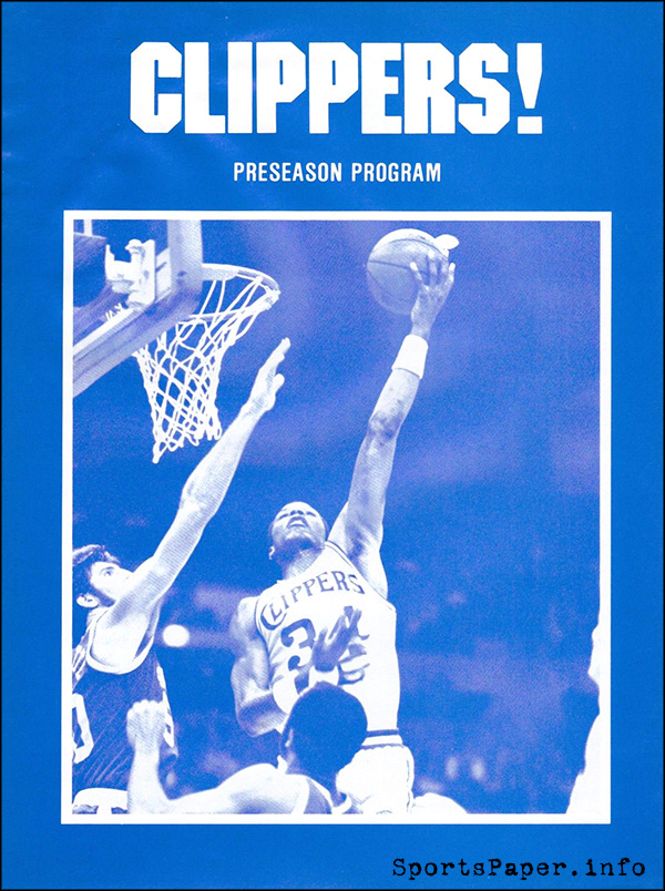 NBA Program: San Diego Clippers (1983-84)