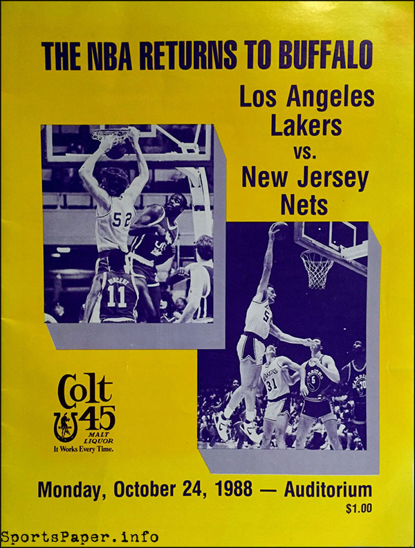 NBA Program: Los Angeles Lakers (1988-89)