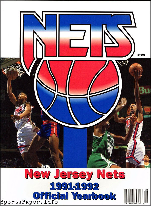 NBA Yearbook New Jersey Nets (199192) SportsPaper.info