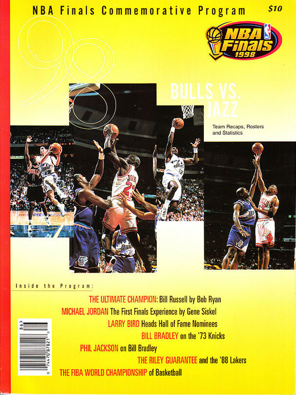 NBA Program: 1998 NBA Finals (Utah Jazz vs. Chicago Bulls)