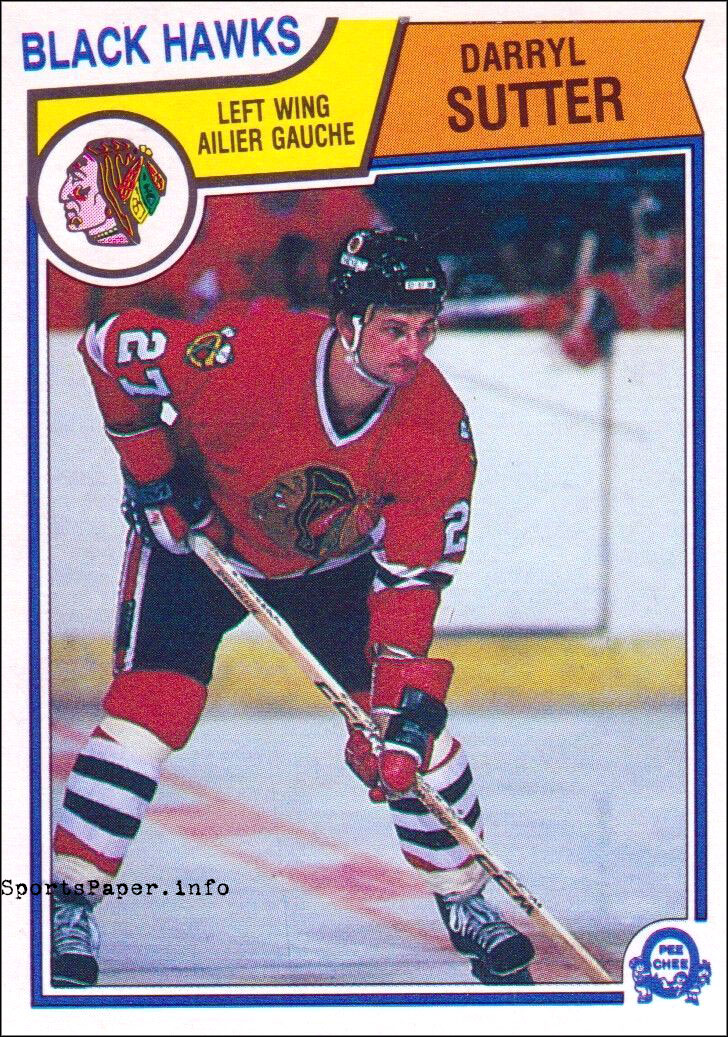 Darryl Sutter 1983-84 O-Pee-Chee hockey card