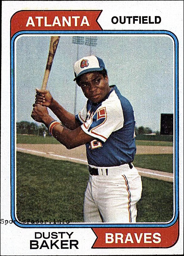 Dusty Baker 1974 Topps baseball card