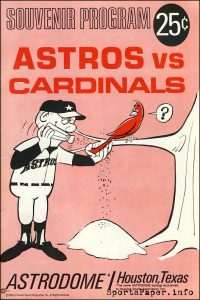 1966 Houston Astros program