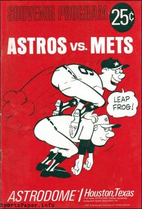 1967 Houston Astros program