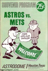 1967 Houston Astros program