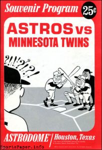 1968 Houston Astros program