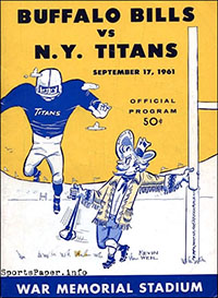Buffalo Bills vs. New York Titans (September 17, 1961)