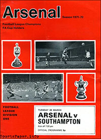 Arsenal vs. Southampton (March 28, 1972)