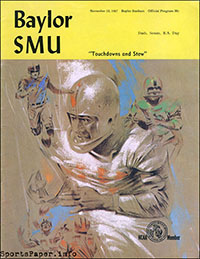 Baylor Bears (#23) vs. SMU Mustangs (November 25, 1967)
