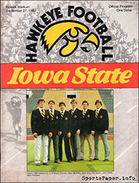 Iowa Hawkeyes (#16) vs. Iowa State Cyclones (September 27, 1980)