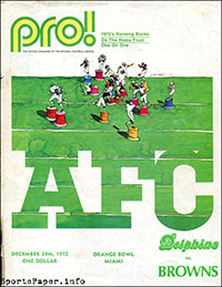 Miami Dolphins vs. Cleveland Browns (December 24, 1972)