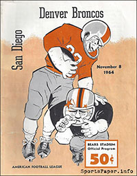 Denver Broncos vs. San Diego Chargers (November 8, 1964)