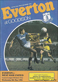 Everton vs. West Ham United (May 8, 1985)