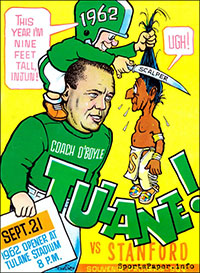 Tulane Green Wave vs. Stanford Indians (October 12, 1962)