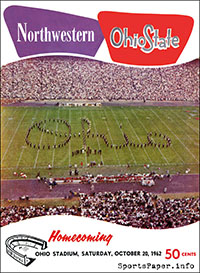 Ohio State Buckeyes (#6) vs. Northwestern Wildcats (October 20, 1962)