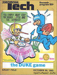 Georgia Tech Yellow Jackets vs. Duke Blue Devils (October 30, 1965)
