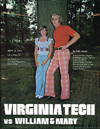 Virginia Tech Hokies vs. William & Mary Indians (September 8, 1973)