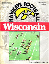 Iowa Hawkeyes vs. Wisconsin Badgers (#10) (November 1, 1980)