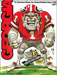 Georgia Bulldogs vs. Tennessee Volunteers (September 5, 1981)