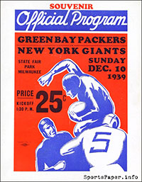 Green Bay Packers vs. New York Giants (December 10, 1939)