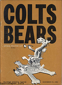Baltimore Colts vs. Chicago Bears (November 25, 1962)