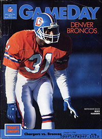 San Diego Chargers vs. Denver Broncos (October 2, 1988)