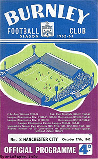 Burnley vs. Manchester City (October 27, 1962)