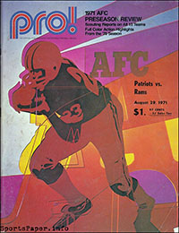 New England Patriots vs. Los Angeles Rams (August 29, 1971)