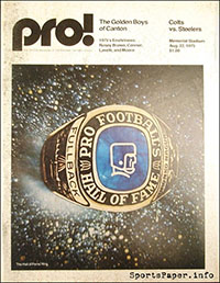 Baltimore Colts vs. Pittsburgh Steelers (August 22, 1975)