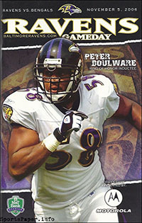 Baltimore Ravens vs. Cincinnati Bengals (November 5, 2006)