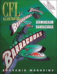 1995 CFL Illustrated (Birmingham Barracudas)