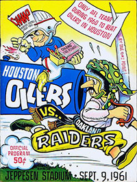 Houston Oilers vs. Oakland Raiders (September 9, 1961)