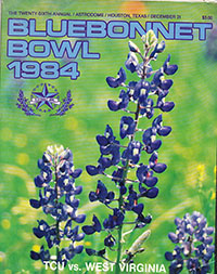 1984 Bluebonnet Bowl: TCU Horned Frogs (#8) vs. West Virginia Mountaineers (#23)