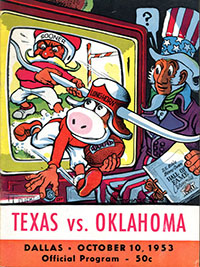 Texas Longhorns vs. Oklahoma Sooners (#12) (October 10, 1953)