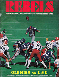 Ole Miss Rebels vs. LSU Tigers (#24) (November 3, 1979)