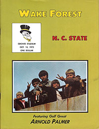 Wake Forest Demon Deacons vs. NC State Wolfpack (#25) (October 14, 1972)