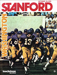 Stanford Cardinals vs. Washington Huskies (#9) (October 19, 1974)