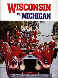 Wisconsin Badgers (#5) vs. Michigan Wolverines (#19) (September 12, 1981)